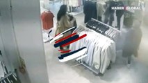 Müşteri gibi girdikleri mağazalardan böyle hırsızlık yaptılar!