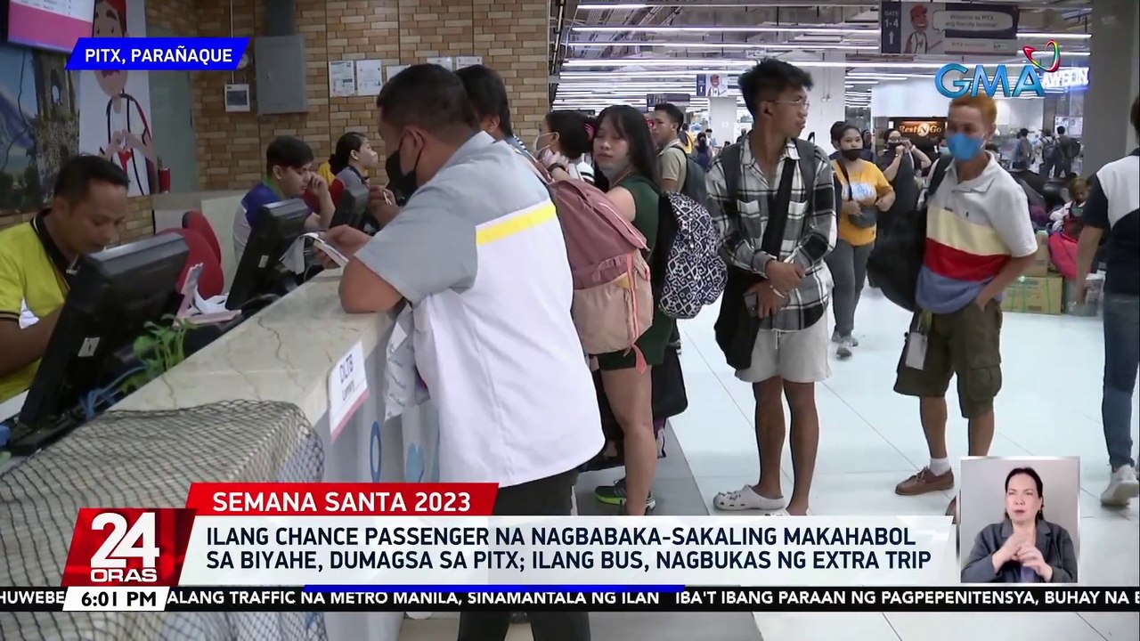 Ilang chance passenger na nagbabaka-sakaling makahabol sa biyahe, dumagsa sa PITX; ilang bus, nagbukas ng extra trip | 24 Oras
