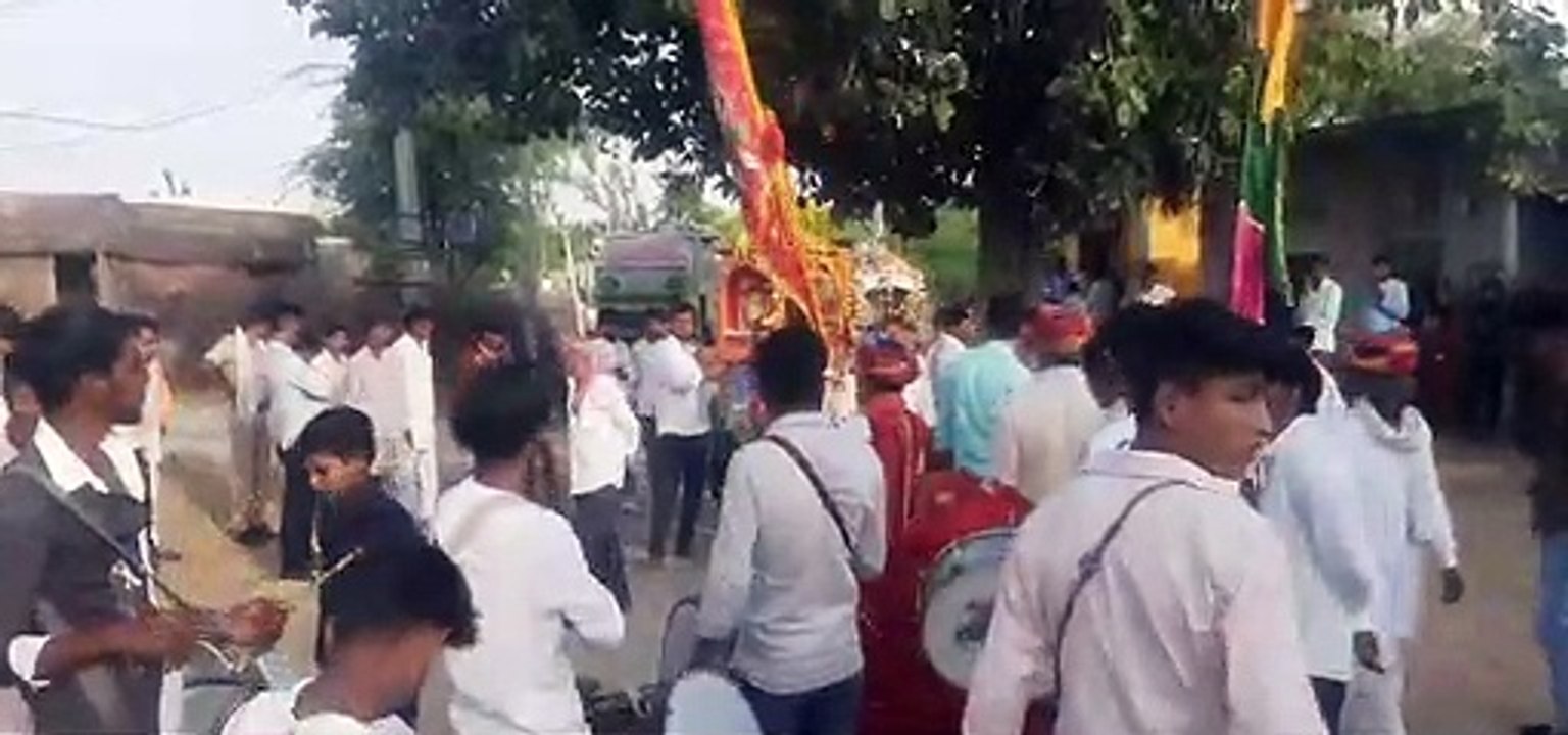 कुणी में दक्षिणमुखी हनुमान मेला भरा मेला, निकाली शोभायात्रा