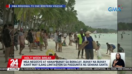 Mga negosyo at hanapbuhay sa Boracay, buhay na buhay kahit may ilang limitasyon sa paggunita ng Semana Santa | 24 Oras