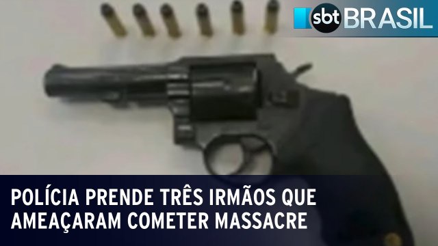 Polícia prende três irmãos que ameaçaram cometer massacre em escola