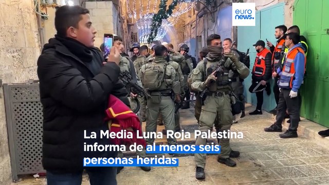 Nueva noche de disturbios en la mezquita de Al Aqsa entre palestinos y policía israelí