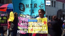 Manifestaciones en Buenos Aires contra el aumento de la pobreza y una inflación imparable