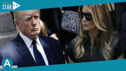 Donald Trump en froid avec Melania : ce discours après son inculpation qui en dit long sur leur rela