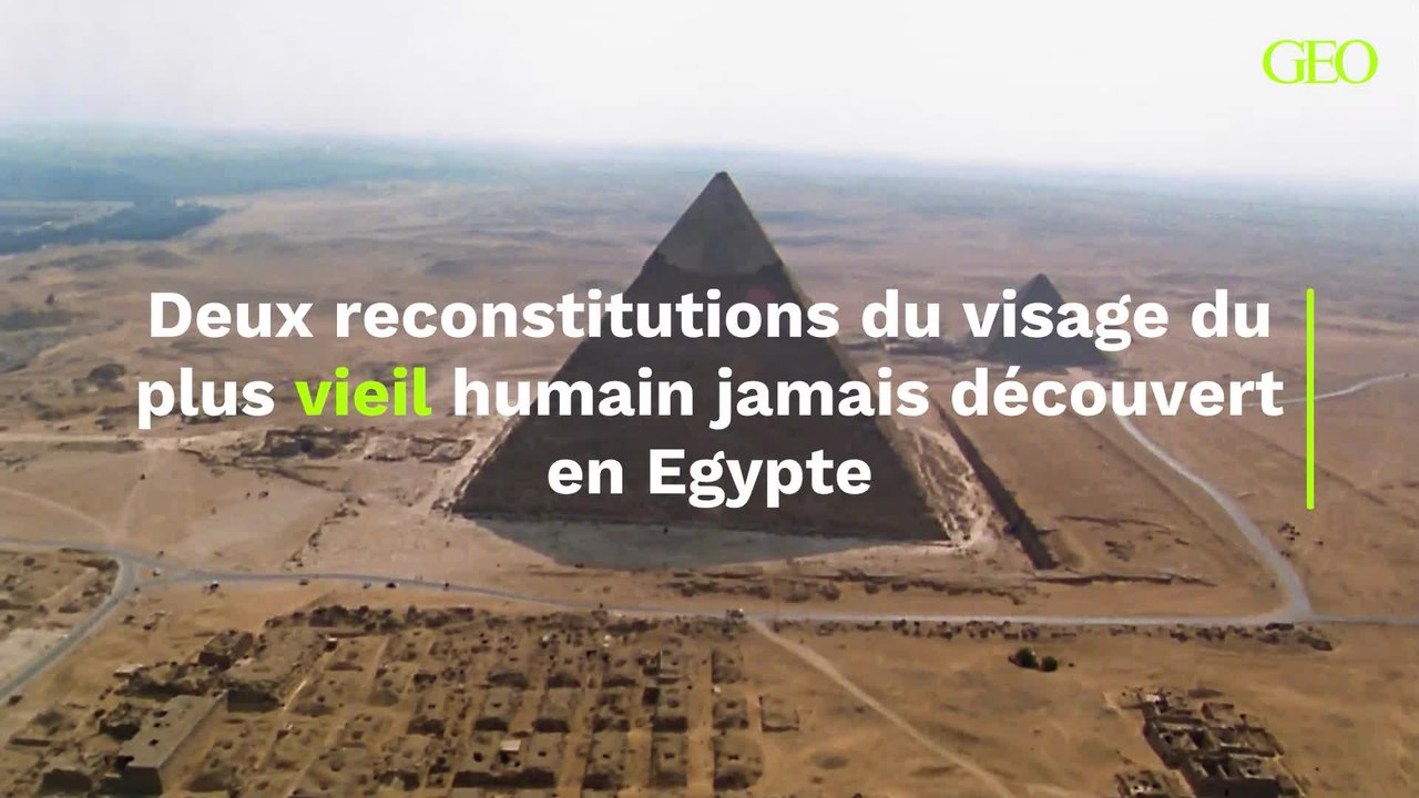 Deux reconstitutions du visage du plus vieil humain jamais découvert en Egypte (1)
