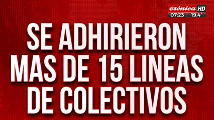 Nuevo paro en la 620: se sumaron 15 líneas de colectivos