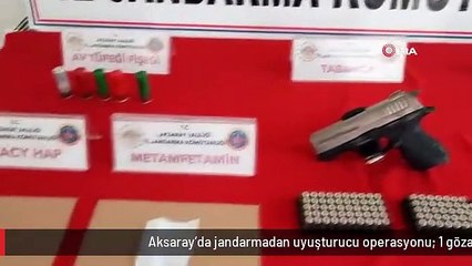 Aksaray'da jandarmadan uyuşturucu operasyonu: 1 gözaltı