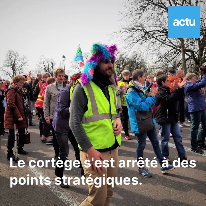 Manifestation contre la réforme des retraites à Dole le 6 avril 2023