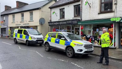 Scene in Lampeter this lunch time