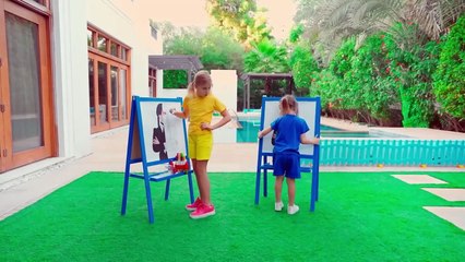 Five Kids Copying each other Challenge 24 hours with Stephi