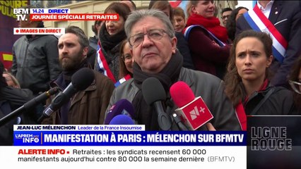 Retraites: Jean-Luc Mélenchon dénonce "l'obstination du pouvoir"