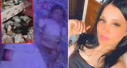 Çöp evde bulunan 1,5 yaşındaki Asel, devlet korumasında