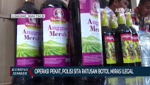 Polisi Sita Ratusan Botol Miras Ilegal Hasil Operasi Pekat Ramadan