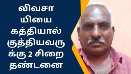 தஞ்சை:விவசாயியை கத்தியால் குத்தியவருக்கு 2 ஆண்டு சிறை!