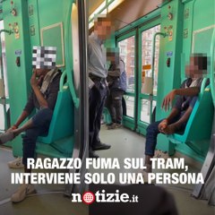 Un ragazzo fuma sul treno: cosa è successo
