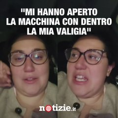 Graziana Allegra fuori di sé per la valigia rubata