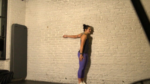 Stretching exercise for neck and shoulders