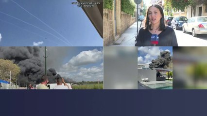 مشاهد لأضرار لحقت بمستوطنات في الجليل الغربي جراء القصف الصاورخي