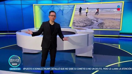 Playa contaminada recibe a turistas pese a estar parcialmente cerrada