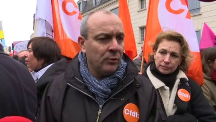 Grève du 6 avril : "Manifester fait aussi partie du processus démocratique", juge Laurent Berger