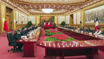 Macron pide al líder chino "hacer entrar a Rusia en razón"