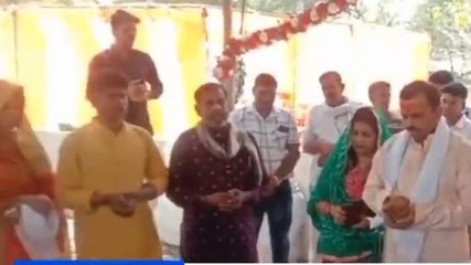 गुना: थाना प्रांगण में विराजमान हुए अंजनी के लला