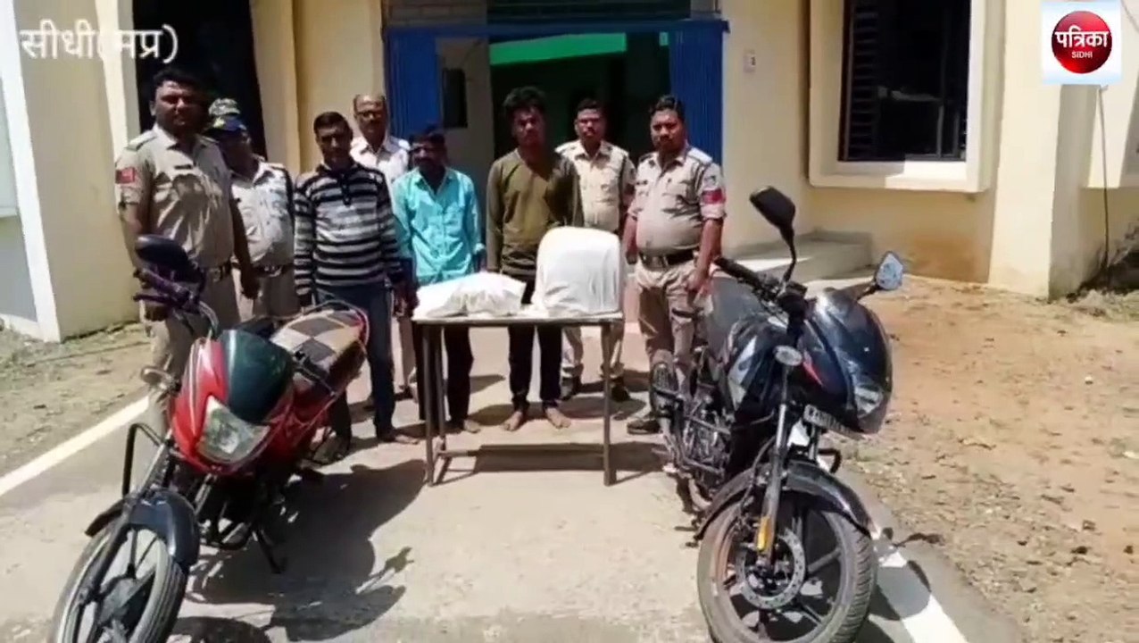 sidhi: Majhauli police seized eight kg of ganja