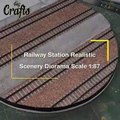 railway station realistic scenery diorama scale 187-perfect display piece for your model railway
