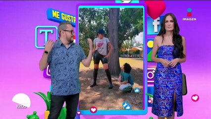 Cecilia Galiano haciendo el 'Tik tik'