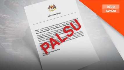 Kenyataan siasatan terhadap KSN, KPPA adalah palsu - JPM