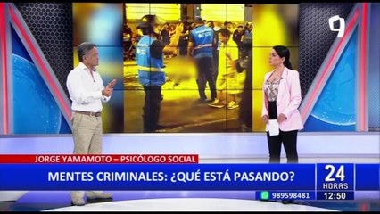 Psicólogo Jorge Yamamoto analiza casos de violencia contra la mujer en el país