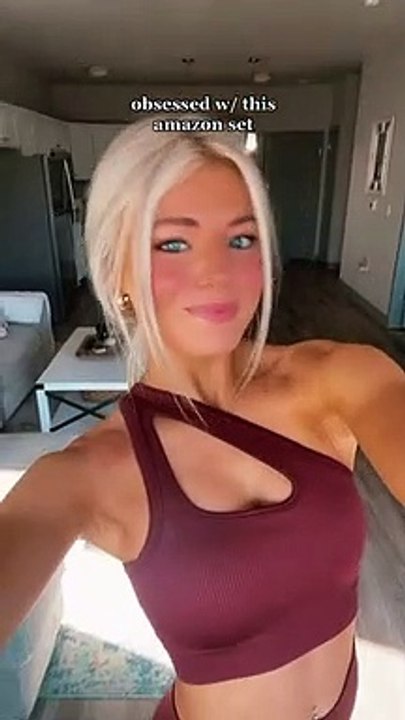 JZC Yoga Workout Outfits for Women 2 Piece Ribbed Seamless Sports Exercise Sets