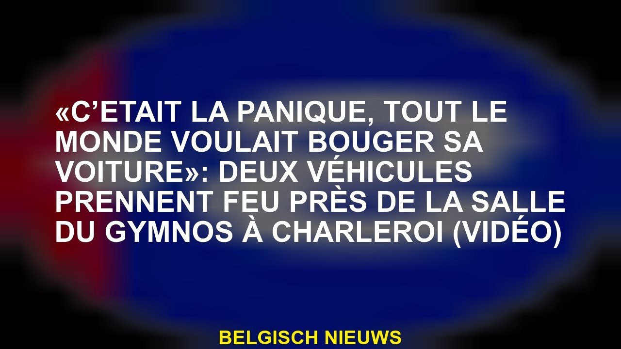 «C’était la panique, tout le monde voulait bouger sa voiture»: deux véhicules prennent feu près de l