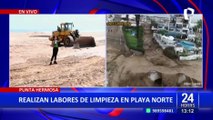 Punta Hermosa: municipio realiza limpieza en playa norte del distrito