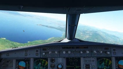 MSFS 2020 A320 FÉNIX AIR CORSICA atterro LFKJ ILS 02