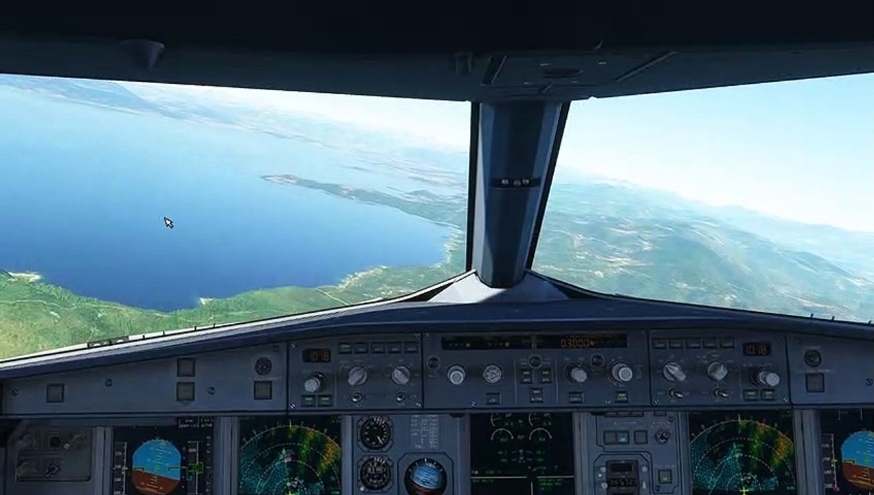 MSFS 2020 A320 FÉNIX AIR CORSICA atterro LFKJ ILS 02