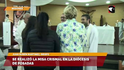 Se realizó la Misa Crismal en la diócesis de Posadas