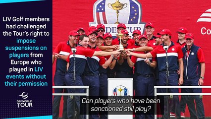 LIV Golf members eligible for Ryder Cup despite legal battle loss