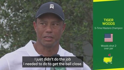 Woods disappointed with underwhelming opening Masters round