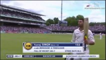 Yuvraj Singh Touches  Sachin Tendulkar's Feet at LORDS England after making a century | MCC VS ROW XI |