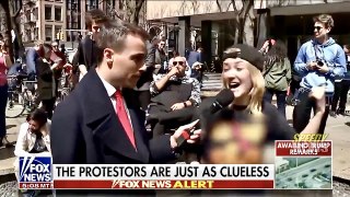 FUNNY! ~ Anti-Trump Protestors Don't Know What They're Protesting ~ NYC Indictment Street Interviews