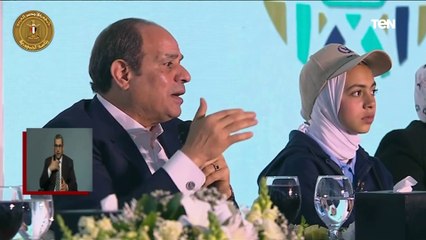 السيسي لـ أهالي الأسمرات": أنا بتشرف إن انتم أهلي.. وأنا راجل بسيط وكلنا ولاد مصر