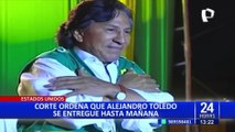 Alejandro Toledo: ordenan detención de expresidente para su extradición