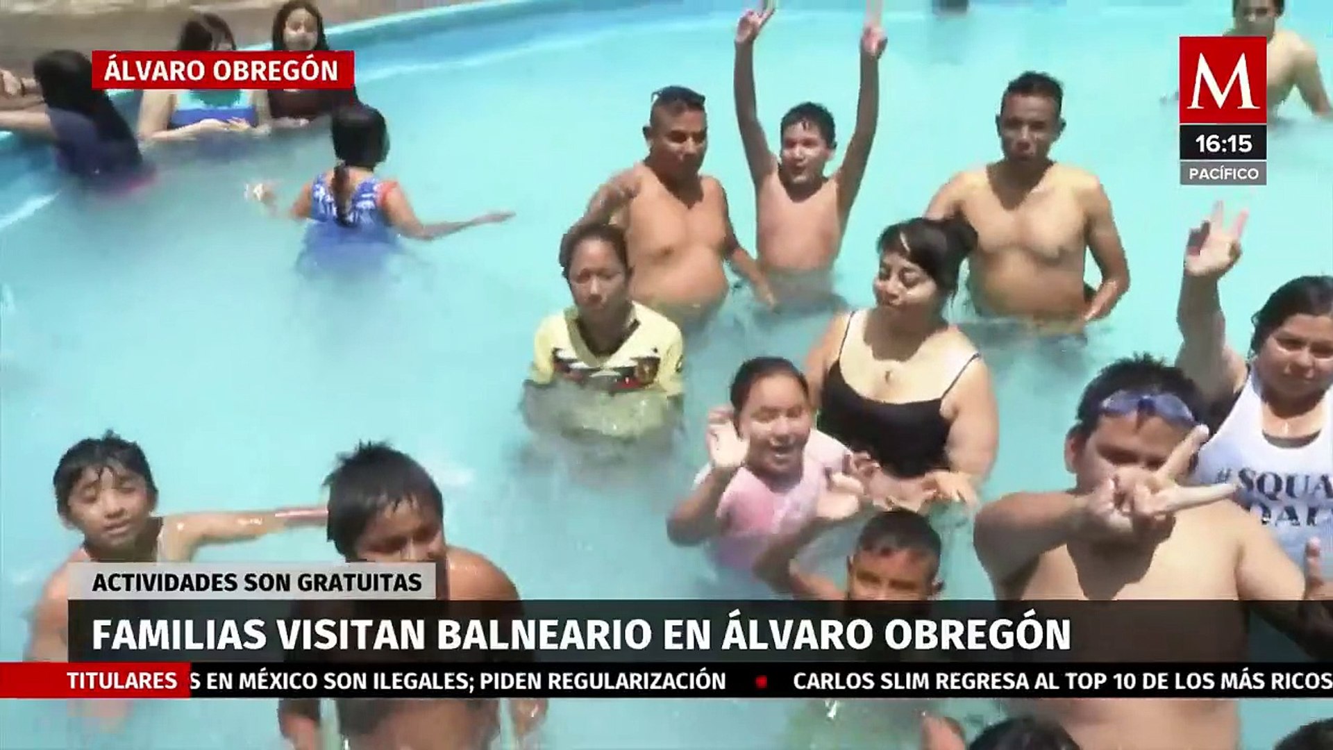 En la CdMx, familias asiste a balneario ubicado en la Álvaro Obregón -  Vídeo Dailymotion
