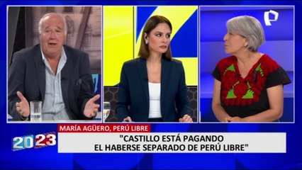 María Agüero: "Pedro Castillo está pagando el haberse separado de Perú Libre"