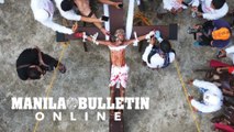 Re-enactment of the crucifixion of Jesus Christ done as part of the Good Friday ritual in Pampanga