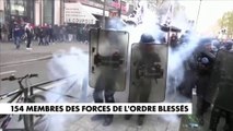 154 policiers blessés dans les manifestations