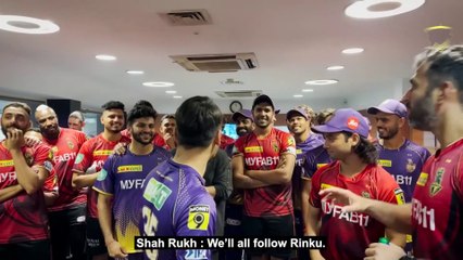 Dressing room celebration after KKRvRCB ft. Shah Rukh Khan TATAIPL 2023