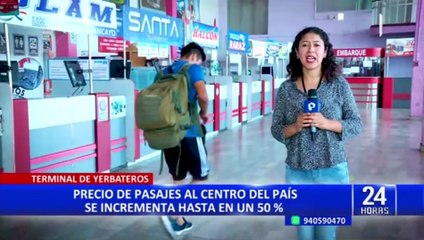 Terminal de Yerbateros: precio de pasajes se incrementa en 50% por Semana Santa