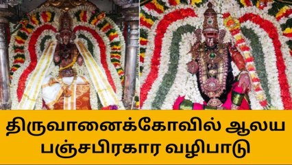 ஸ்ரீரங்கம்: ஜம்புகேஸ்வரர் ஆலய பஞ்சபிரகார வழிபாடு!